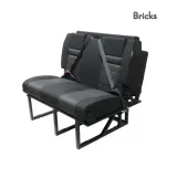 Zit/slaapbank met Bricks bekleding