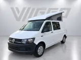 Volkswagen T6 LWB (2019), Reversed hefdak met Mouse Grey tentdoek — schuin van linksvoor