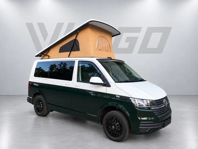 Volkswagen T6.1 KWB (2020), Safari tent zonder spoiler — schuin van rechtsvoor