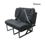 Zit/slaapbank met Simora bekleding