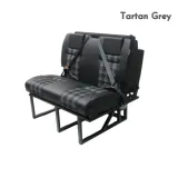 Zit/slaapbank met Tartan Grey bekleding